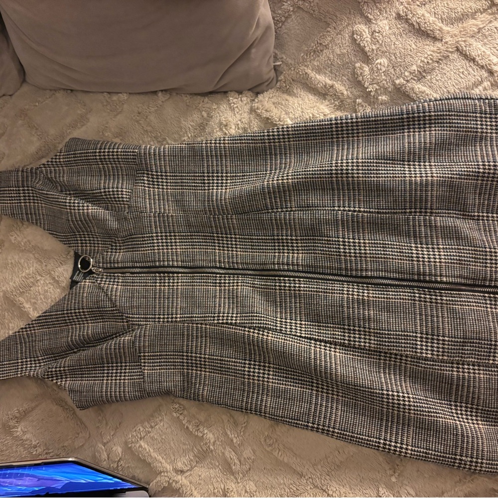 Forever 21 Black and White Plaid Jacket